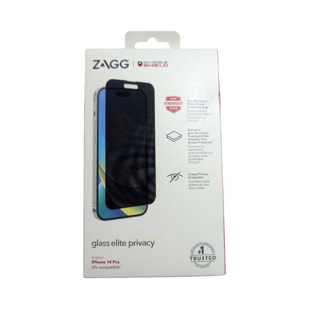 Nn4-N ZAGG invisible Shield Screen‎ Protector Elite Privacy iPhone 14 Pro 5G
